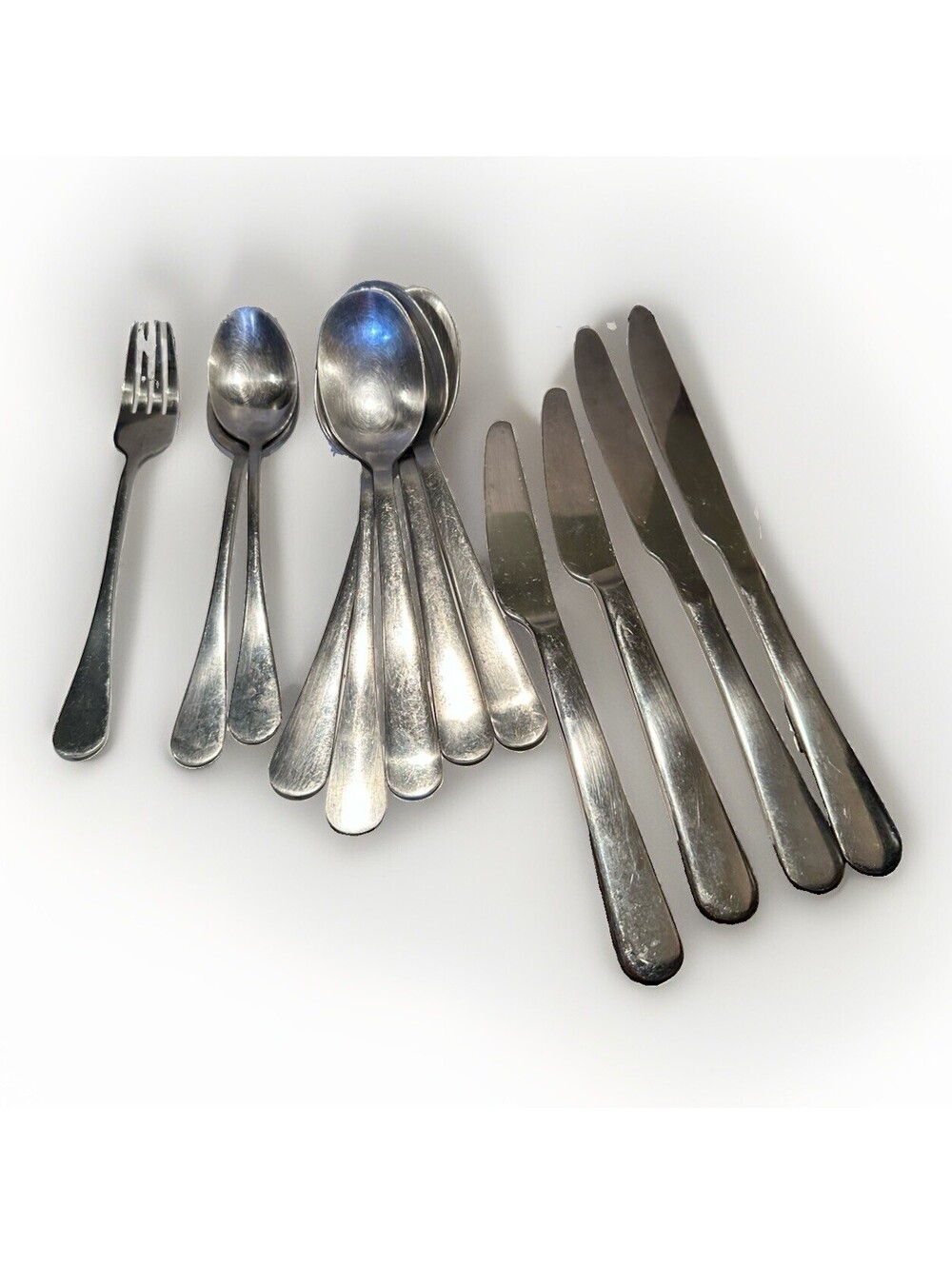 IKEA 22422 Dragon Stainless Flatware Lot 12 Pcs Spoons Fork Cutlery